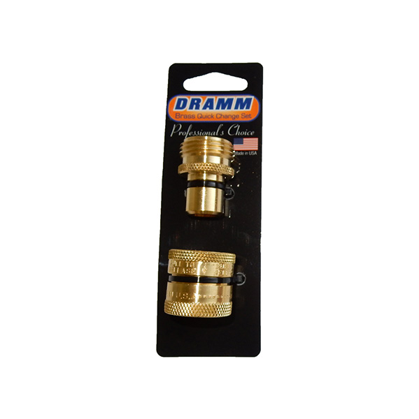 Dramm Quick Disconnect Pair Brass Carded - 6 per case - Watering